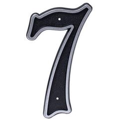 BLASTIC HOUSE NUMBER 7 150MM BLACK