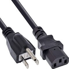 Καλώδιο τροφοδοσίας InLine®, Ιαπωνικό φις σε φις συσκευής C13, 1,8m