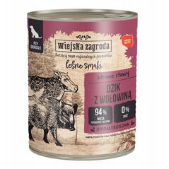 Karma mokra dla psa Leśne smaki Dzik z wołowiną (dorosły) 800g