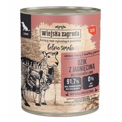 Karma mokra dla psa Leśne smaki Dzik z jagnięciną (senior) 800g
