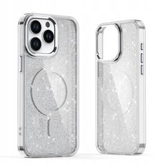 Θήκη Glitter Case με MagSafe για Samsung Galaxy S25 Edge - λευκό