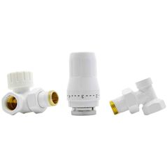 Σετ θερμοστατικής βαλβίδας Schlosser STANDARD 1/2GZ x 1/2GW ΟΣΙΟ ΛΕΥΚΟ
