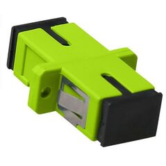 ACT Fiber optic SC-SC simplex adapter multimode OM5. Connectors: SC/SC Adapter sc simplex om5 fl lime (EA1026)