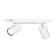 Philips Idris Ceiling/Wall Spotlight 2x, Rail lighting spot, GU10, 2 bulb(s), LED, 220-240 V, White