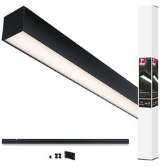 Γραμμικό φωτιστικό σύστημα LINION LED 17W 1m 3000K IP20 24V μαύρο RAL 9004 / αλουμίνιο