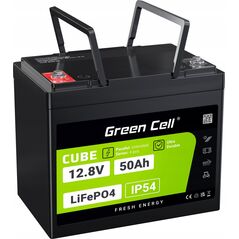Green Cell Green Cell CUBE Akumulator LiFePO4 50Ah 12.8V 640Wh Litowo-Żelazowo-Fosforanowy do Kampera, Wózka golfowego,Elektrowni wiatrowej
