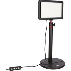 Rollei Lumis Key-Light, oświetlenie wideo LED wraz ze statywem stołowym z pilotem na kablu do oświetlenia strumieniowego wideo i konferencji 28555 cza