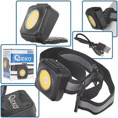 Ανθεκτικός φακός κεφαλής με ανακλαστήρα LED COB 3W 500mAh 500lm IP44 (240)