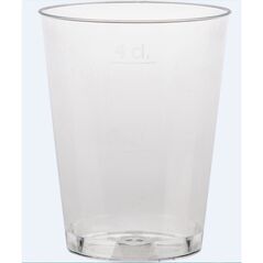 Πλαστικό ποτήρι Duni 4 cl διαφανές - (50 τεμ.)