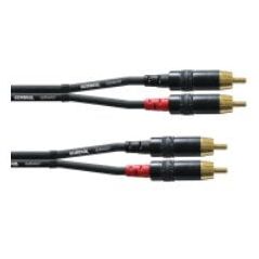 Καλώδιο Cordial 2 x RCA αρσενικό - 2 x RCA αρσενικό, 3 m