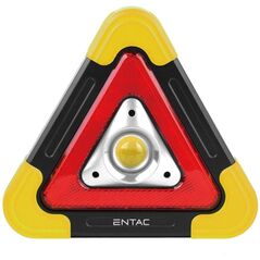 Φακός LED ENTAC, IP44, 5W, 300lm, επαναφορτιζόμενος, ηλιακός και USB, τριγωνικός σχ., λειτουργία σήματος έκτακτης ανάγκης