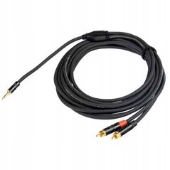 Αρσενικό στερεοφωνικό 3.5mm PROEL - 2 x αρσενικό RCA, 1.5m, μαύρο