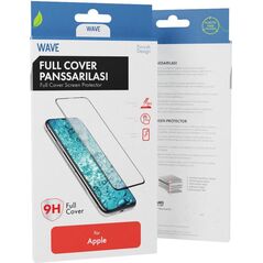 Wave Full Cover Tempered Glass, iPhone 15, Μαύρο Πλαίσιο