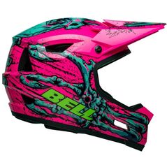 Κράνος full face BELL SANCTION 2 DLX MIPS bonehead gloss ροζ τιρκουάζ μέγεθος L (57-59 cm) (NEW) (LIMITED EDITION)