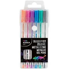 ΣΤΥΛΟ GEL 6 ΧΡΩΜΑΤΩΝ ΜΕΤΑΛΛΙΚΟ DERF KIDEA ETUI