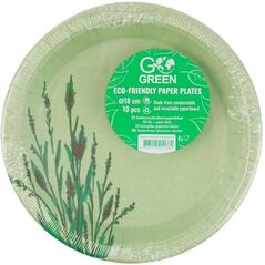 Ekologiski papira skivji Reed Go Green O18cm 10 gab./ 0 07kg 4743115011382