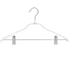 SAUBER Drebju pakaramais metala ar klipsiem un PVC parklajumu balts 4744561014309