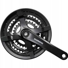 Shimano FC-TY501 crankset, 175 mm 48/38/28T, 6-8v, with chain guard