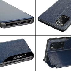 Mocco Smart Flip Cover Θήκη Για Samsung Galaxy A02s / A03s Μπλε