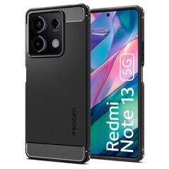 Θήκη Soft TPU Spigen Rugged Armor Xiaomi Redmi Note 13 5G  Μαύρο 8809971226127 8809971226127 έως και 12 άτοκες δόσεις