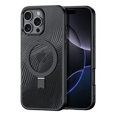 Θήκη TPU & PC Dux Ducis Aimo Magnetic MagSafe με Stand Apple iPhone 16 Pro Max Μαύρο 6934913004043 6934913004043 έως και 12 άτοκες δόσεις