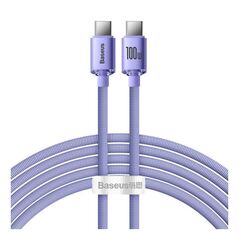 Καλώδιο Σύνδεσης USB 2.0 Baseus Crystal Shine USB C σε USB C PD 100W 5A 1.2m Μωβ 6932172602888 6932172602888 έως και 12 άτοκες δόσεις