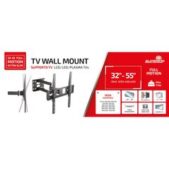Superior Επιτοίχια Βάση Τηλεόρασης Full Motion Extra Slim 32"-55" (SUPSTV003) (SPRSUPSTV003) έως 12 άτοκες Δόσεις