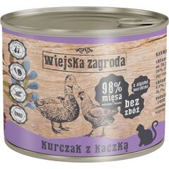 Wiejska Zagroda Kurczak z kaczką mokra karma dla kota 200g