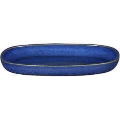 STONE Πιατέλα 23x15 cm κοβαλτίου