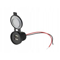 ΕΝΣΩΜΑΤΩΜΕΝΟΣ ΦΟΡΤΙΣΤΗΣ ΑΥΤΟΚΙΝΗΤΟΥ 2x USB-A 2,4A x2 συνολικά 4,8A IP67