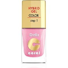 Delia LAKIER CORAL HYBRID GEL 31 J PERŁOWY RÓŻ