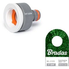 BRADAS BRADAS WHITE LINE Σύνδεσμος για βρύση 1" / 3/4" καθολικός