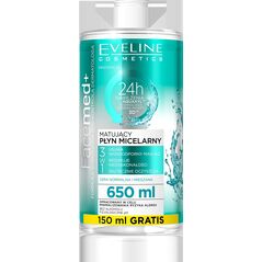 Eveline Facemed+ Matujący Płyn micelarny 3w1 - cera normalna i mieszana 650ml