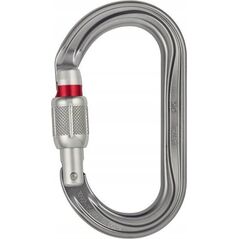 Petzl Petzl M33A SL, Screw-lock, Locking carabiner, D-shaped, Aluminium, Grey, 25 kN
