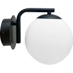 Kinkiet Candellux AMADEO lampa kinkiet czarny 1x40W E14 klosz biały 21-35448