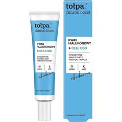 Tołpa Clinical Boost - Kwas hialuronowy + Olej CBD - Intensywnie nawilżający krem do twarzy 40ml