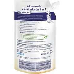 Nivea Bambino Dzieciaki Żel do mycia ciała i włosów 2w1 Surykatki Refill 900 ml