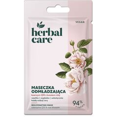 HERBAL CARE Vegan Odmładzająca Maseczka na twarz - Koenzym Q10 z Kwiatem Róży 7 g