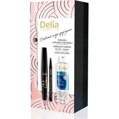 Delia Zestaw makeup 3 woda micelarna + mascara + marker do brwi