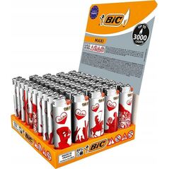 Bic Zapalniczka j26 1op.-50szt Mix wzorów i kolorów