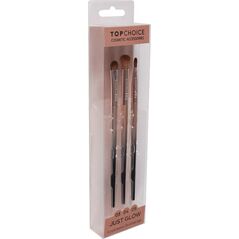 Top Choice Pędzel do cieni just glow 03, 04 i 05 3 szt