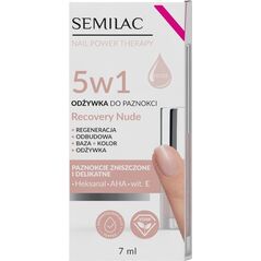Semilac Odżywka do paznokci nail power therapy 5w1 recovery nude 7ml
