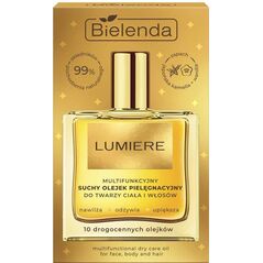 BIELENDA Lumiere Multifunkcyjny suchy olejek pielęgnacyjny do twarzy, ciała i włosów 50 ml