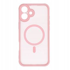 Θήκη FULL MATTE MAG COVER συμβατή με MagSafe για IPHONE 16 Plus ανοιχτό ροζ