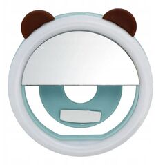 Φωτιστικό LED Ring για selfie στο τηλέφωνο RK12 μπλε αρκουδάκι