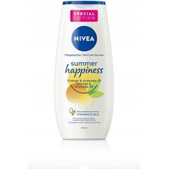 Αφρόλουτρο NIVEA Care Żel pod prysznic Summer Happiness Πορτοκάλι & Αβοκάντο - περιορισμένη έκδοση 250 ml