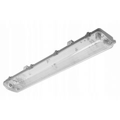 Στεγανό φωτιστικό LED GTV G-tech GT-HER2X18-00 LED 218 T8 LED-j G13 AC220-240V 50/60Hz IP65 abs/ps γκρι