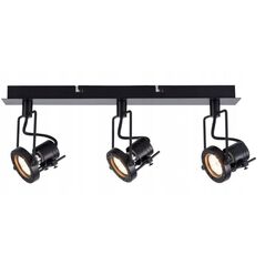 Reality Fiji 823703-02 ράγα οροφής φωτιστικό σποτ 3x50W GU10 μαύρο