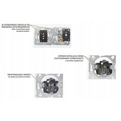 Διακόπτης σκάλας Kontakt-Simon Simon 54 DW6AL.01/X/41 με LED φωτισμό χωρίς εικονόγραμμα, μονάδα 16AX 250V~ βιδωτοί ακροδέκτες κρεμ