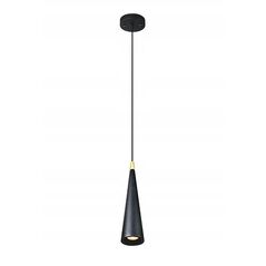 GTV Evi OS-EVI-GU10-10-DEC κρεμαστό φωτιστικό 1x40W GU10 μαύρο/χρυσό